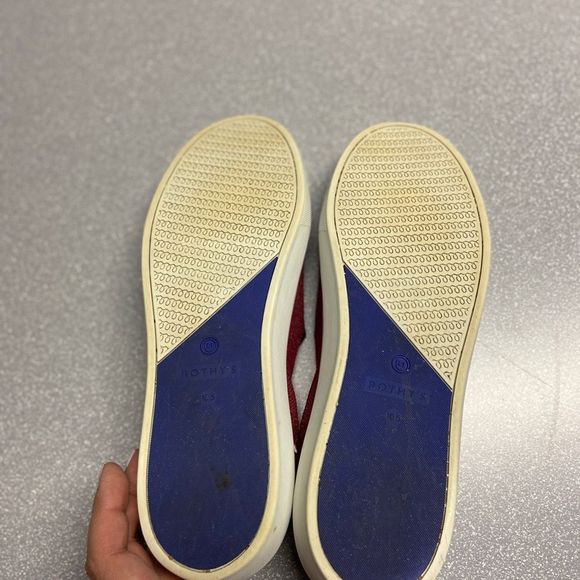 Rothy's Red Slip-On Sneakers - Picture 9 of 10